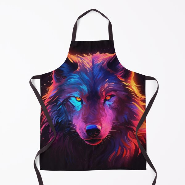 Item preview,  Neon Wolf Futuristic Angry and Fierce designed and sold by BrandonArtWorld.