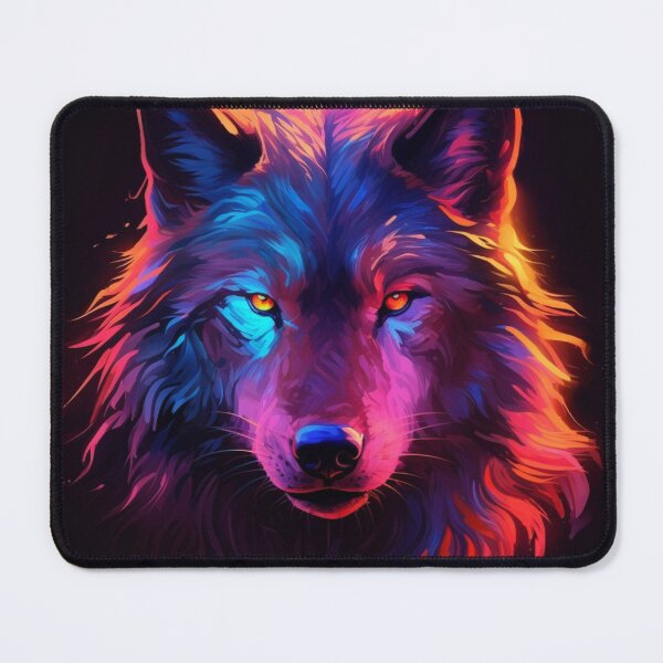 Item preview,  Neon Wolf Futuristic Angry and Fierce designed and sold by BrandonArtWorld.
