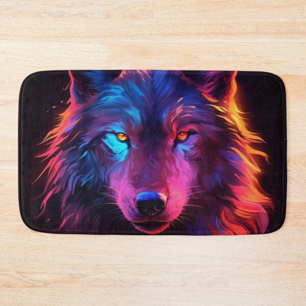Item preview,  Neon Wolf Futuristic Angry and Fierce designed and sold by BrandonArtWorld.