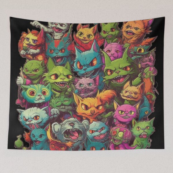 Item preview, Halloween - The Night of Metamorphosis - Sweet Cat Gang celebrates designed and sold by Pixelboys.