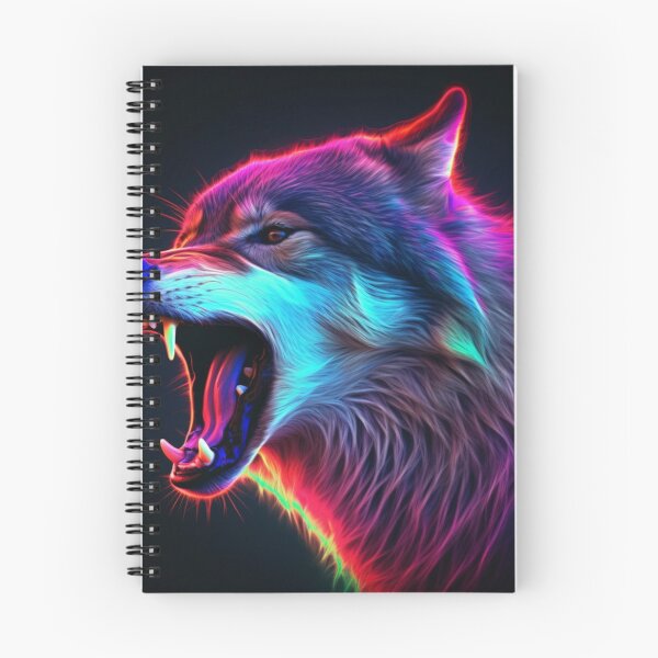 Item preview,  Neon Wolf Futuristic Angry and Fierce designed and sold by BrandonArtWorld.