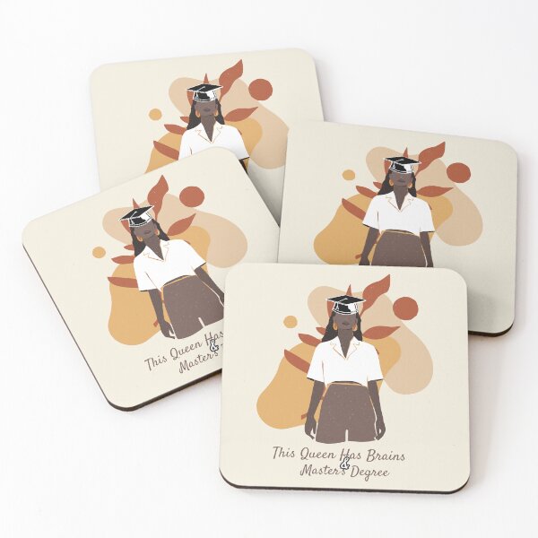 Item preview, This Queen Has Brains Black Master’s Degree Holder designed and sold by Winter--Flowers.