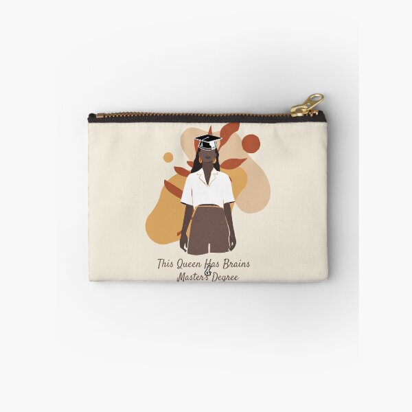 Item preview, This Queen Has Brains Black Master’s Degree Holder designed and sold by Winter--Flowers.