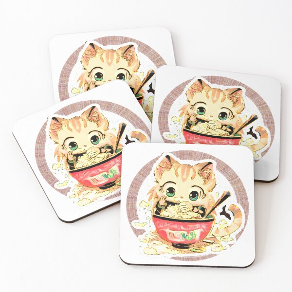 Item preview, Kawaii Vintage Style Japenese Ramen Cat designed and sold by Dodern.