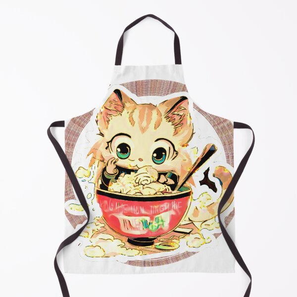 Item preview, Kawaii Vintage Style Japenese Ramen Cat designed and sold by Dodern.