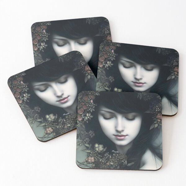 Item preview, Floral Somberness: A Dark and Enchanting Portrait of Beauty and Mystery designed and sold by stine1.