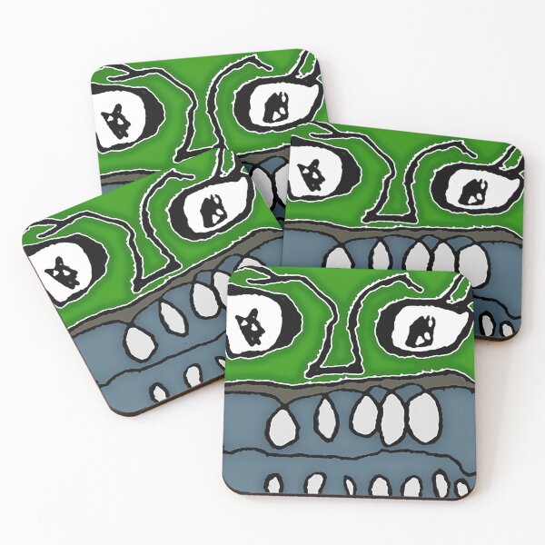 Item preview, Angry Cartoon Monster Closeup Illustration designed and sold by DFLC Prints.