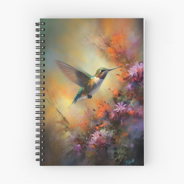 Item preview, Hummingbird in the garden designed and sold by Red Witch Art.