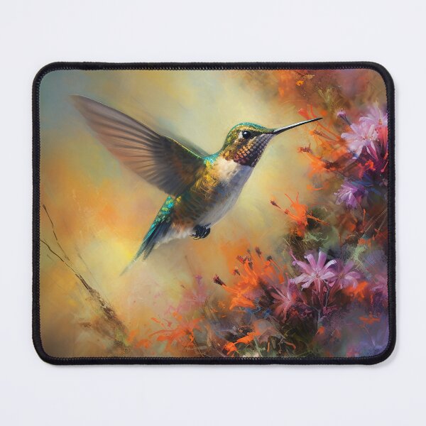 Item preview, Hummingbird in the garden designed and sold by Red Witch Art.