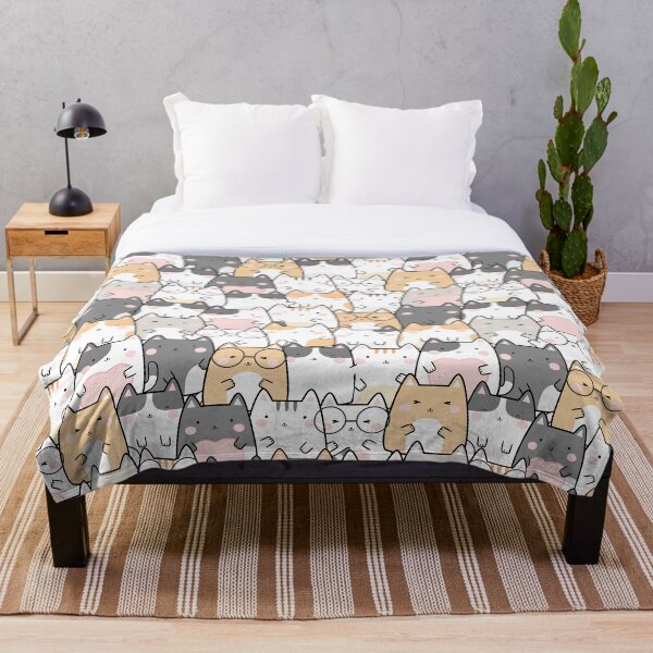 Aperçu de l'œuvre Chats mignons de Kawaii créée et vendue par MocaCreative.