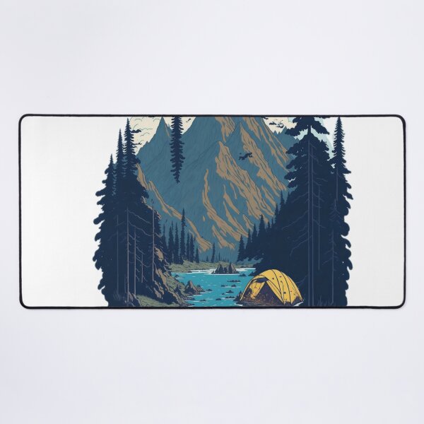 Item preview, Nostalgic Vibes: Retro Aesthetics in Camping designed and sold by RedArtG09.