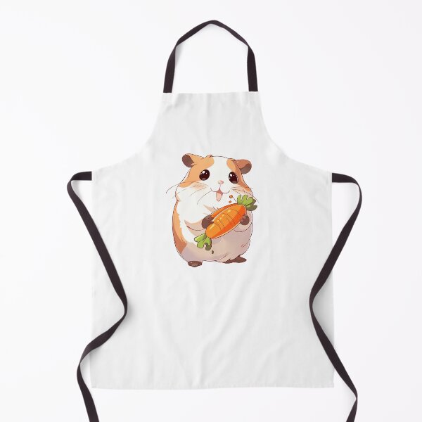 Item preview, cute smiling hamster holding a carrot designed and sold by ArtHideaway.