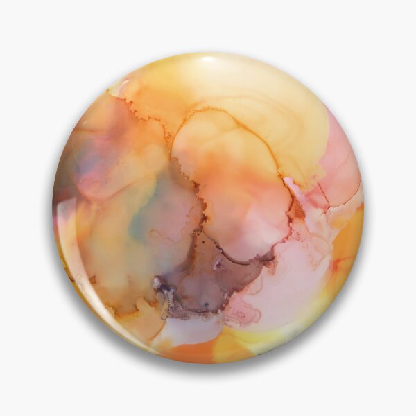 Artikelvorschau, Aquarell orange rosa Marmormuster entworfen und verkauft von DorisPetiole.