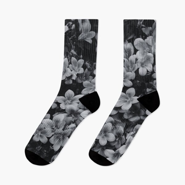Item preview, nostalgic black and white lilacs shrubs spring bloom designed and sold by TheSeasonalYard.
