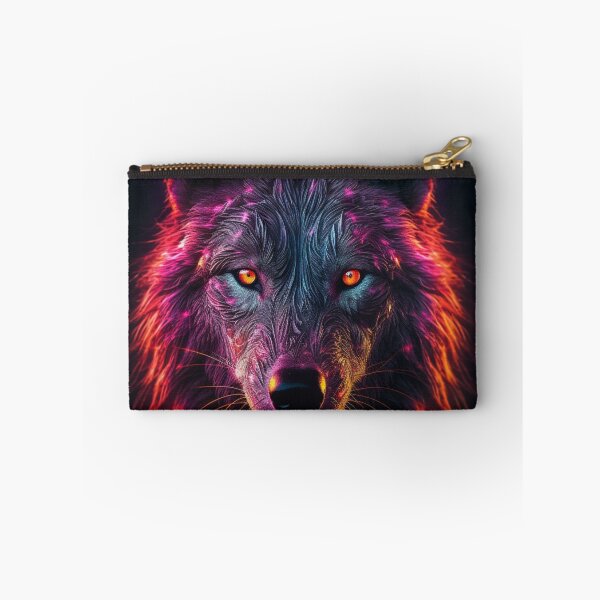 Item preview, Neon Wolf Futuristic Angry and Fierce designed and sold by BrandonArtWorld.
