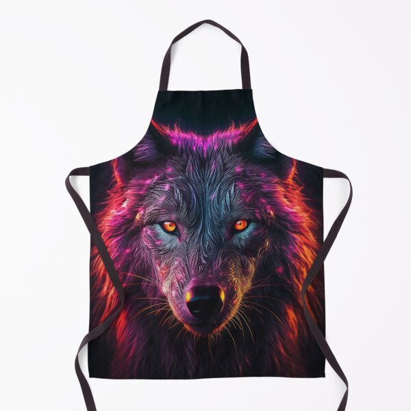 Item preview, Neon Wolf Futuristic Angry and Fierce designed and sold by BrandonArtWorld.