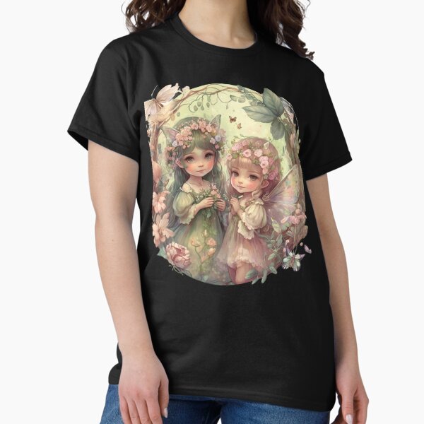 Item preview, Magical Garden with whimsical Fairies and flowers designed and sold by iDezine GD.