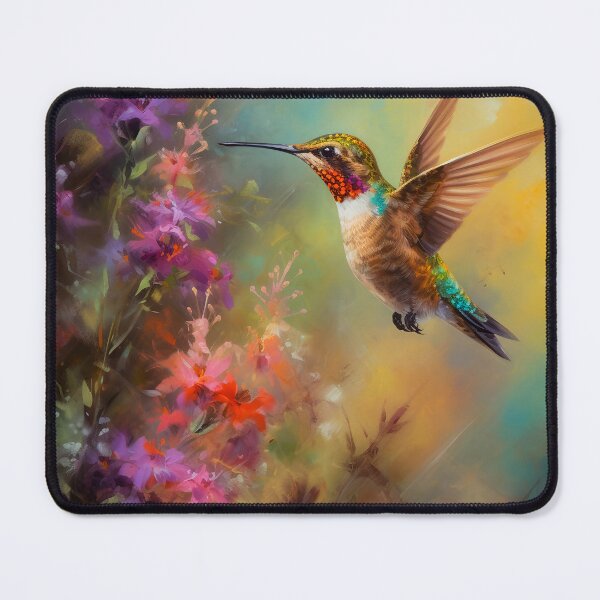 Item preview, Hummingbird in the Garden designed and sold by Red Witch Art.