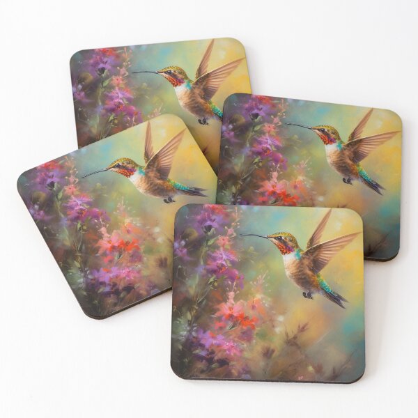 Item preview, Hummingbird in the Garden designed and sold by Red Witch Art.