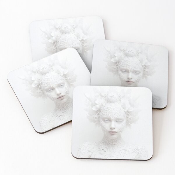 Item preview, Illustration Of A Decorated Blonde Young Woman designed and sold by AdrianGrosu.