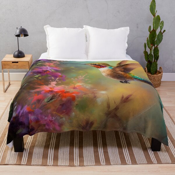 Item preview, Hummingbird in the Garden designed and sold by Red Witch Art.