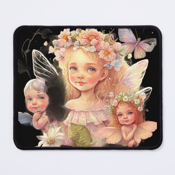 Item preview, Magical Garden with whimsical Fairies and flowers designed and sold by iDezine GD.