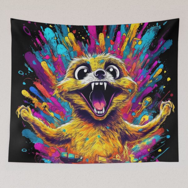 Item preview, The happiest meerkat in the world - Always happy and full of joie de vivre designed and sold by Pixelboys.