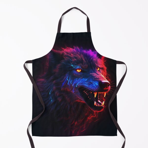 Item preview, Neon Wolf Futuristic Angry and Fierce designed and sold by BrandonArtWorld.