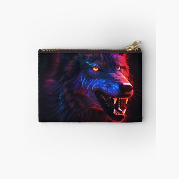 Item preview, Neon Wolf Futuristic Angry and Fierce designed and sold by BrandonArtWorld.