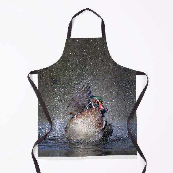 Item preview, Wood duck bathing and splashing designed and sold by James Cumming.