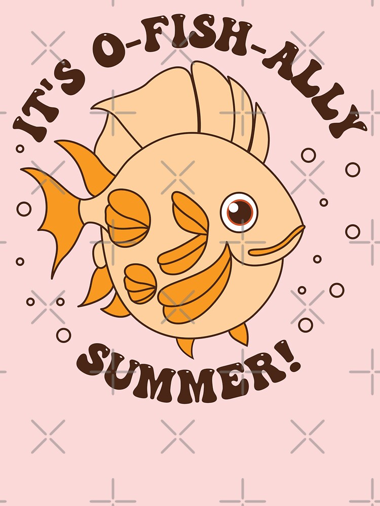 It's O-fish-ally Summer Fish Pun Kids T-Shirt for Sale by JaiStore