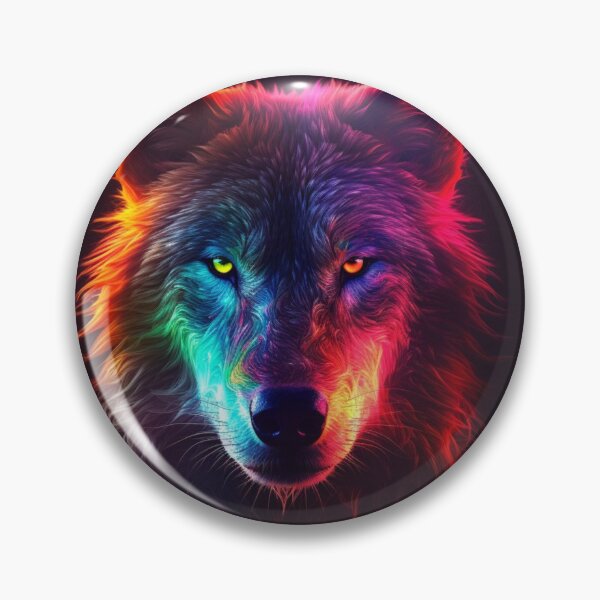 Item preview,  Neon Wolf Futuristic Angry and Fierce designed and sold by BrandonArtWorld.
