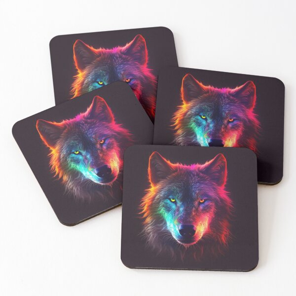 Item preview,  Neon Wolf Futuristic Angry and Fierce designed and sold by BrandonArtWorld.
