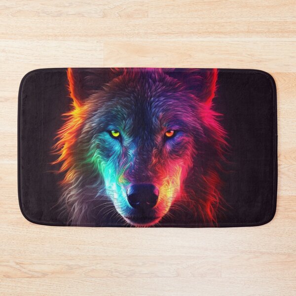 Item preview,  Neon Wolf Futuristic Angry and Fierce designed and sold by BrandonArtWorld.
