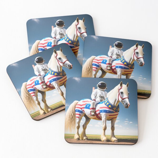 Item preview, Cosmonaut on a horse designed and sold by jsebouvi.