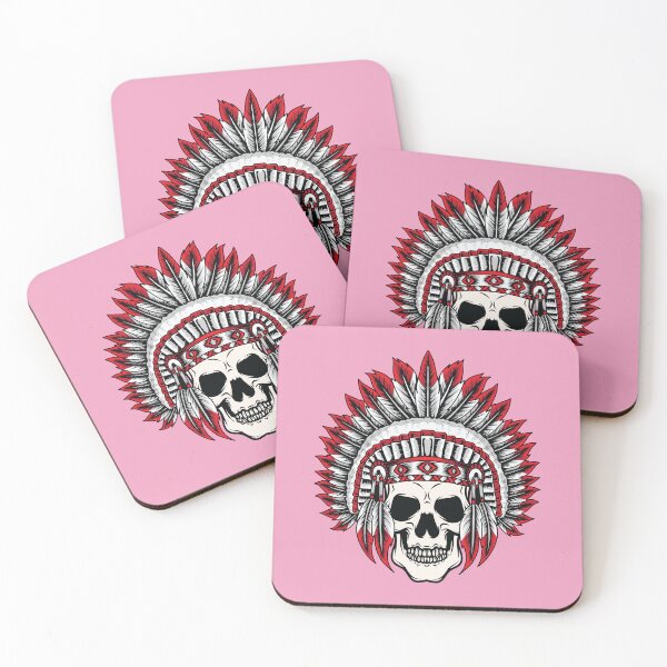Item preview, Indian apache cap on skeleton head  designed and sold by Donutlovers.