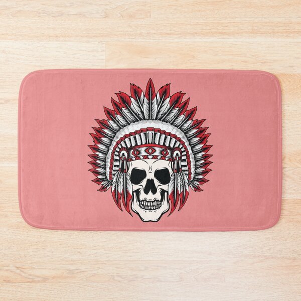 Item preview, Indian apache cap on skeleton head  designed and sold by Donutlovers.