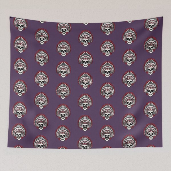 Item preview, Indian apache cap on skeleton head  designed and sold by Donutlovers.