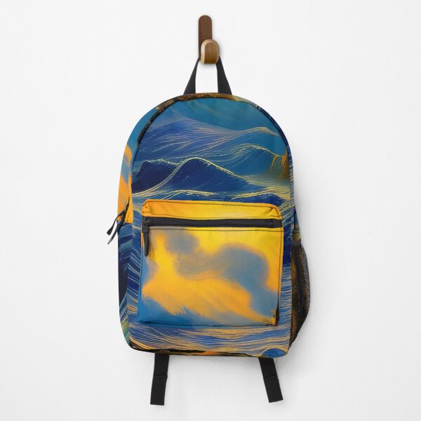 Item preview, Rustic Blue Waves, impasto, Ai Generated Art designed and sold by ACC .