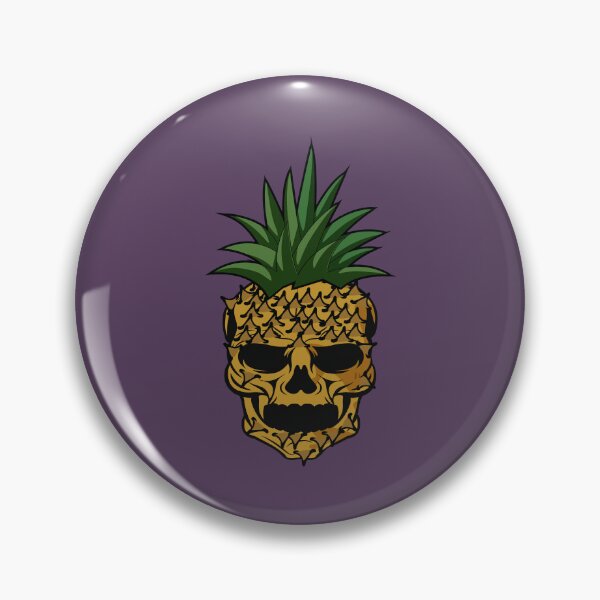 Item preview, Scary skull head on tropical pineapple  designed and sold by Donutlovers.