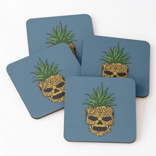 Item preview, Scary skull head on tropical pineapple  designed and sold by Donutlovers.