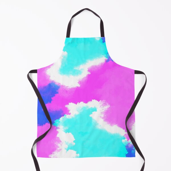 Item preview, Neon Pink Blue clouds designed and sold by awsomepatterns.