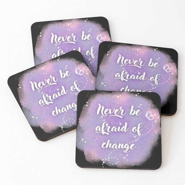 Item preview, Never be afraid of change designed and sold by QuotableCulture.