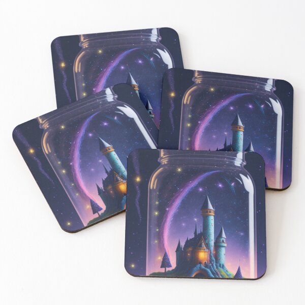 Item preview, Castle captivated in a magical jar designed and sold by natureart567.