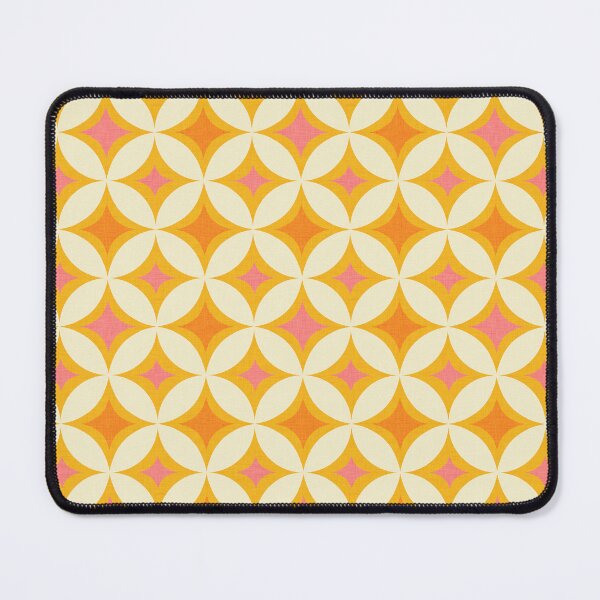 Item preview, 70s groovy Dots Tiles Pink and yellow  designed and sold by susycosta.