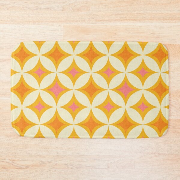 Item preview, 70s groovy Dots Tiles Pink and yellow  designed and sold by susycosta.