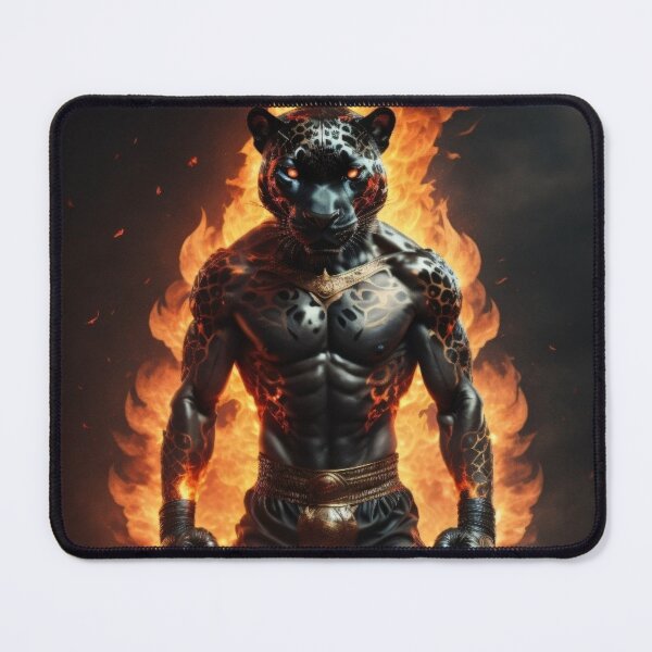Item preview, Civilized Predator - black panther ready to fight designed and sold by Humanoid  Jungle.