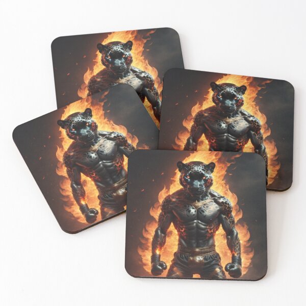 Item preview, Civilized Predator - black panther ready to fight designed and sold by Humanoid  Jungle.