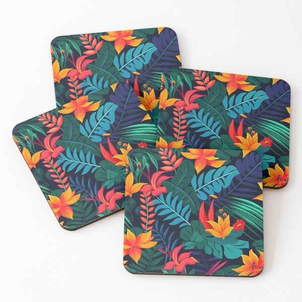 Item preview, Tropical - Bright Flowers over Berries designed and sold by IMP-creative.