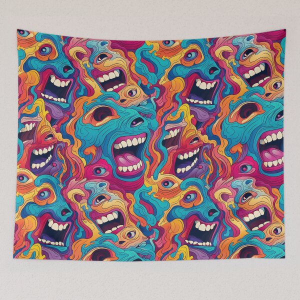 Item preview, Psychedelic Screams designed and sold by MonkeDesigns.